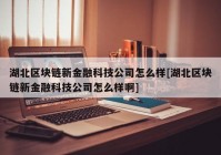 湖北区块链新金融科技公司怎么样[湖北区块链新金融科技公司怎么样啊]